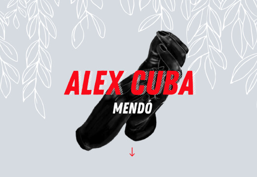 Cropped image of Grammy and Latin-Grammy winner Alex Cuba's website UI